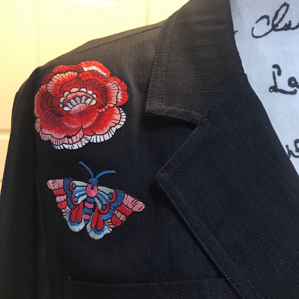 NWT New York & Company Jean Blazer - Picture 4 of 8
